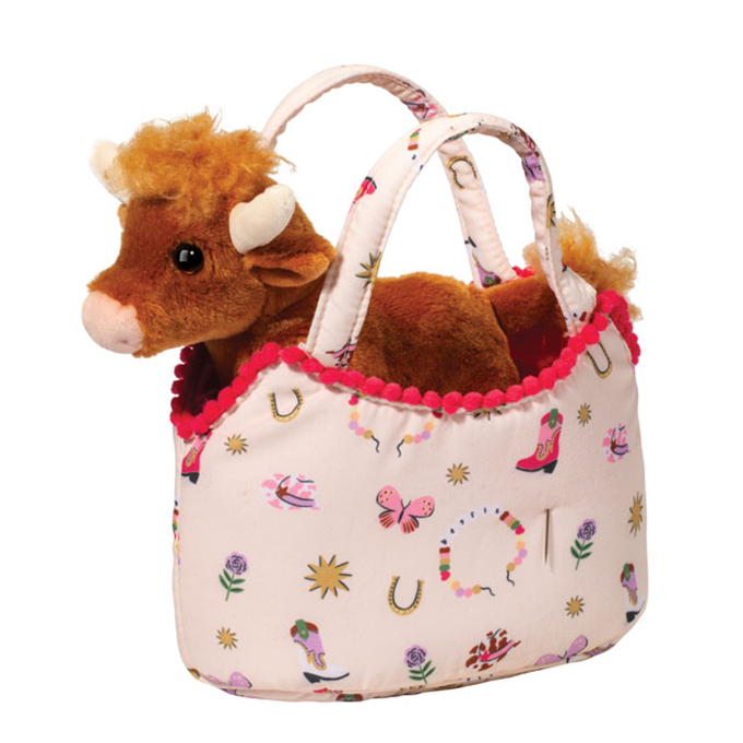 2234.jpg Bestie Westie Sassy Pet Sak w/ Highland Cow - Image 1